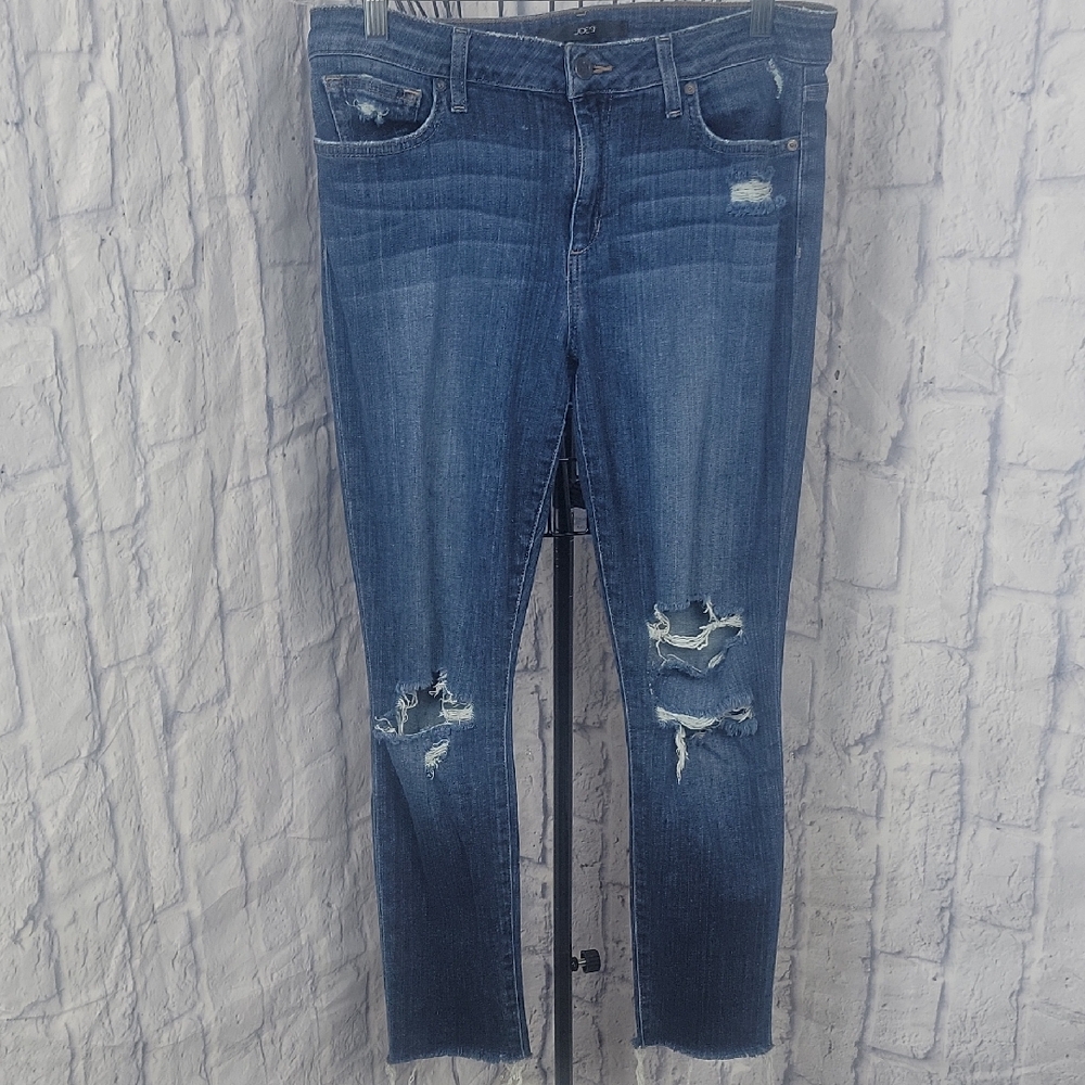 Joe's Jeans Women's Skinny Jeans - Distressed Blue Size 30